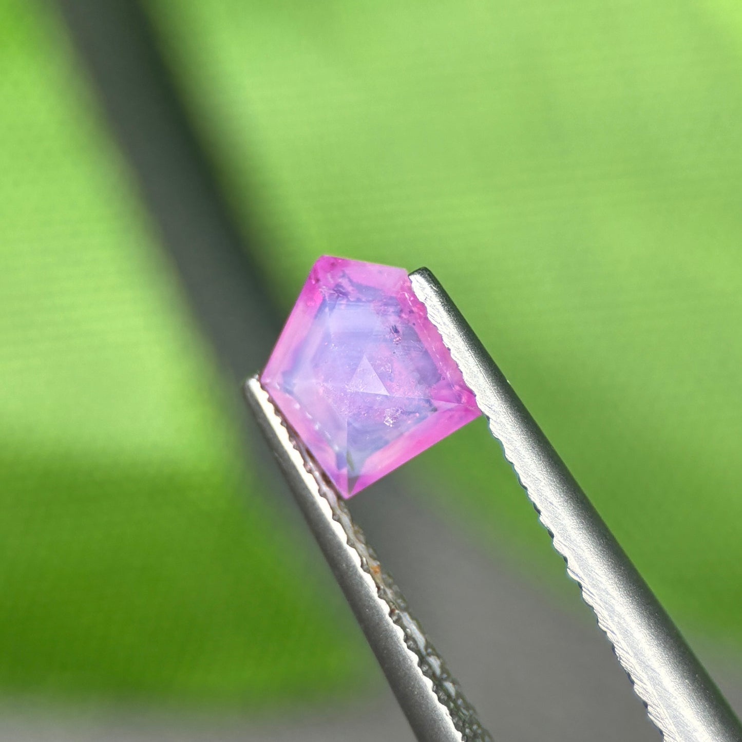 1,02 Natural Pink Milky Sapphire Vietnam. Freeform. No Treatment Milky Sapphire Luc Yen.