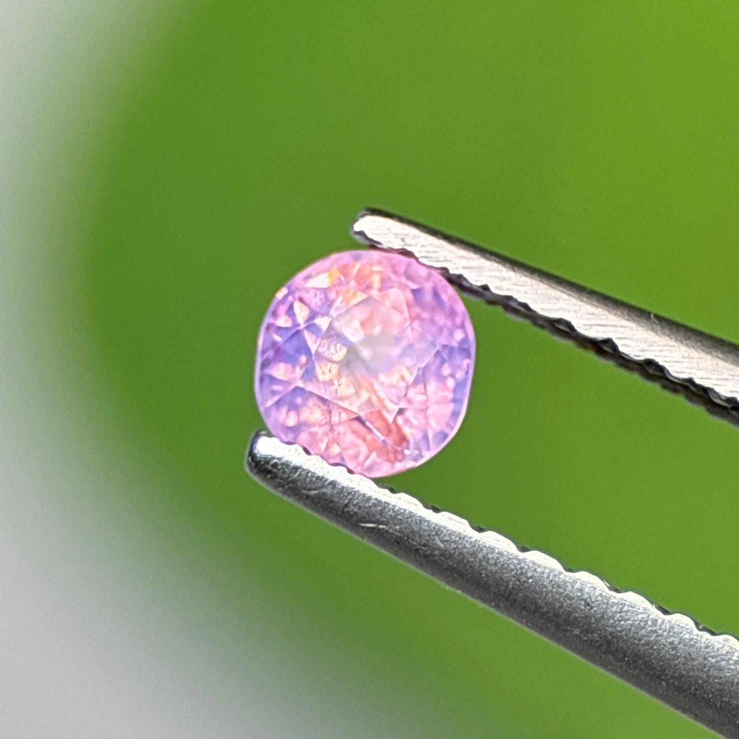 0.37 ct Natural Pink Milky Sapphire Vietnam. Cushion Shape. No Treatment.