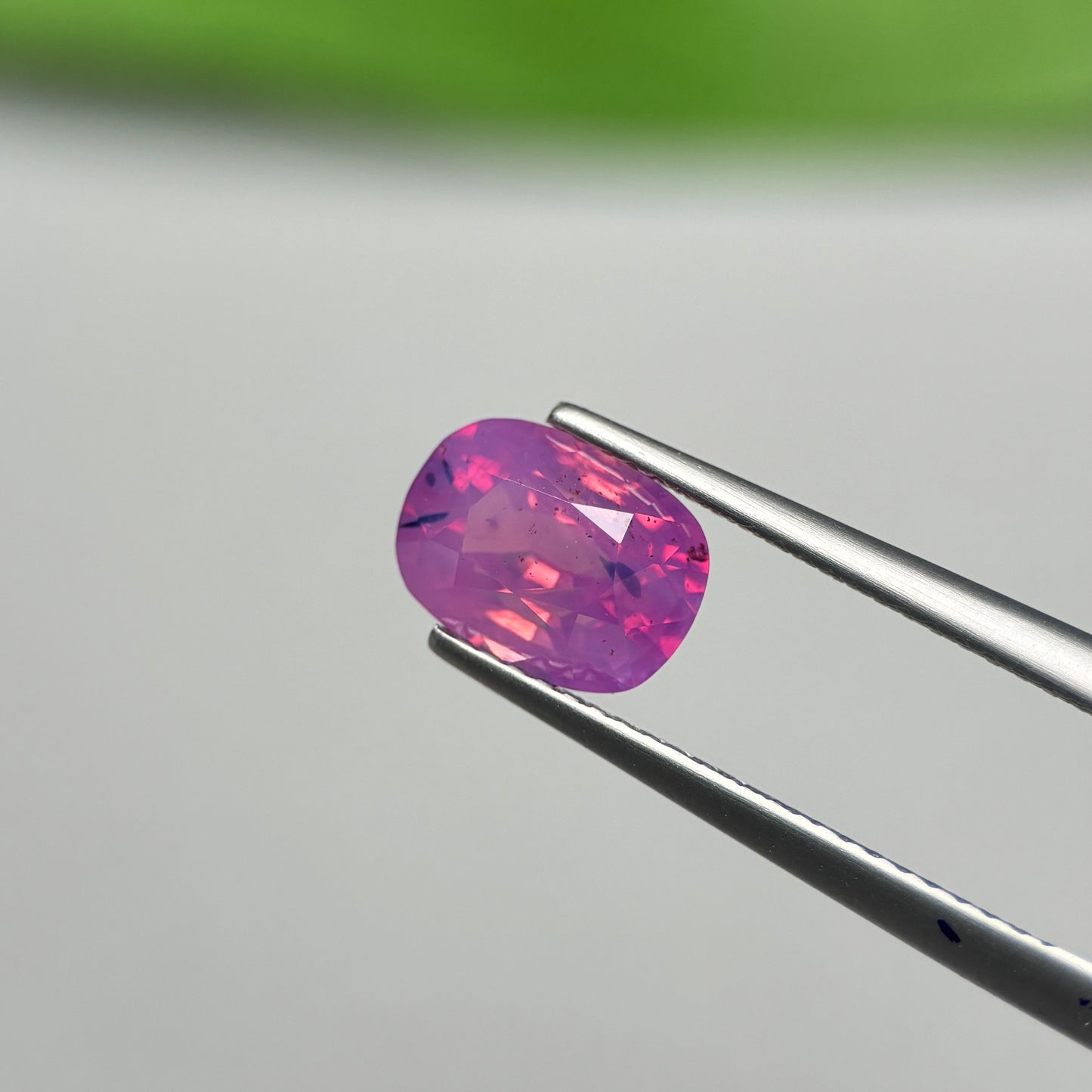 2.52ct Natural Purplish Pink Milky Sapphire Vietnam.