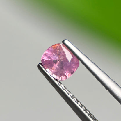 0.61 ct Natural Pink Milky Sapphire Vietnam. Cushion Shape.