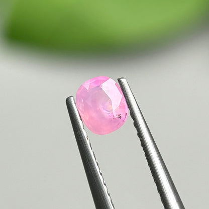 0,39ct Natural Pink Milky Sapphire Vietnam. Cushion Shape. No Treatment Milky Sapphire Luc Yen.
