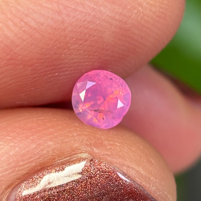 0.54 ct Natural Pink Milky Sapphire Vietnam. Cushion Shape. No Treatment.