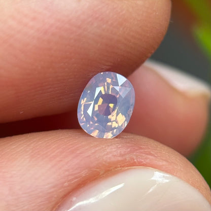 0.55 ct Natural White Milky Sapphire Vietnam. Cushion Shape. No Treatment.