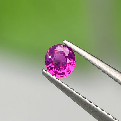 0.27 ct Natural Purple Milky Sapphire Vietnam. Oval Shape. No Treatment.