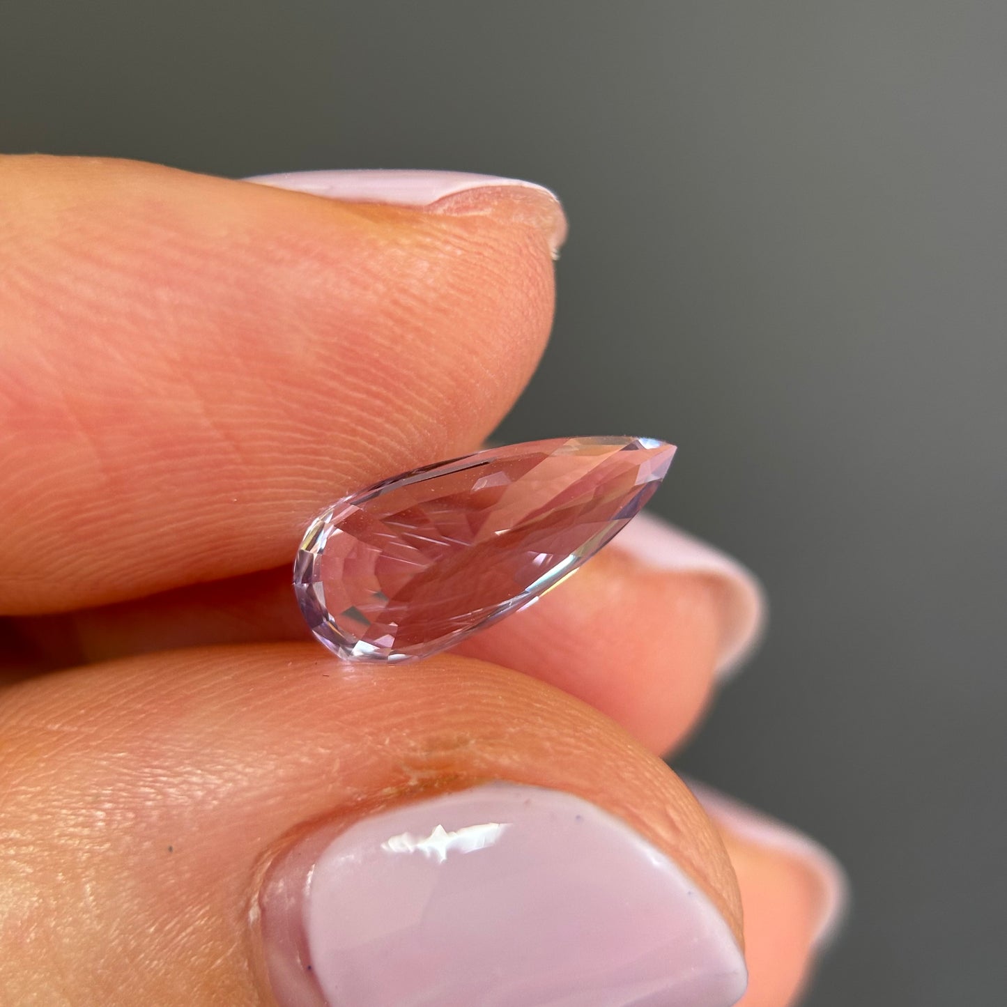 2.23ct Natural Purple Spinel Vietnam. Pear Shape. No Treatment.