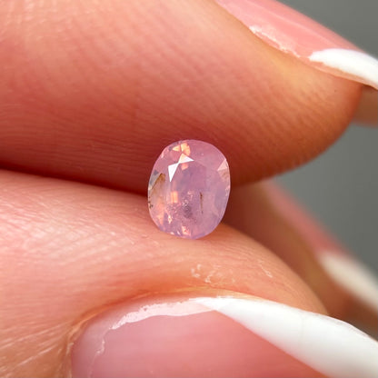 0.41ct Natural Milky Padparadscha Sapphire Vietnam