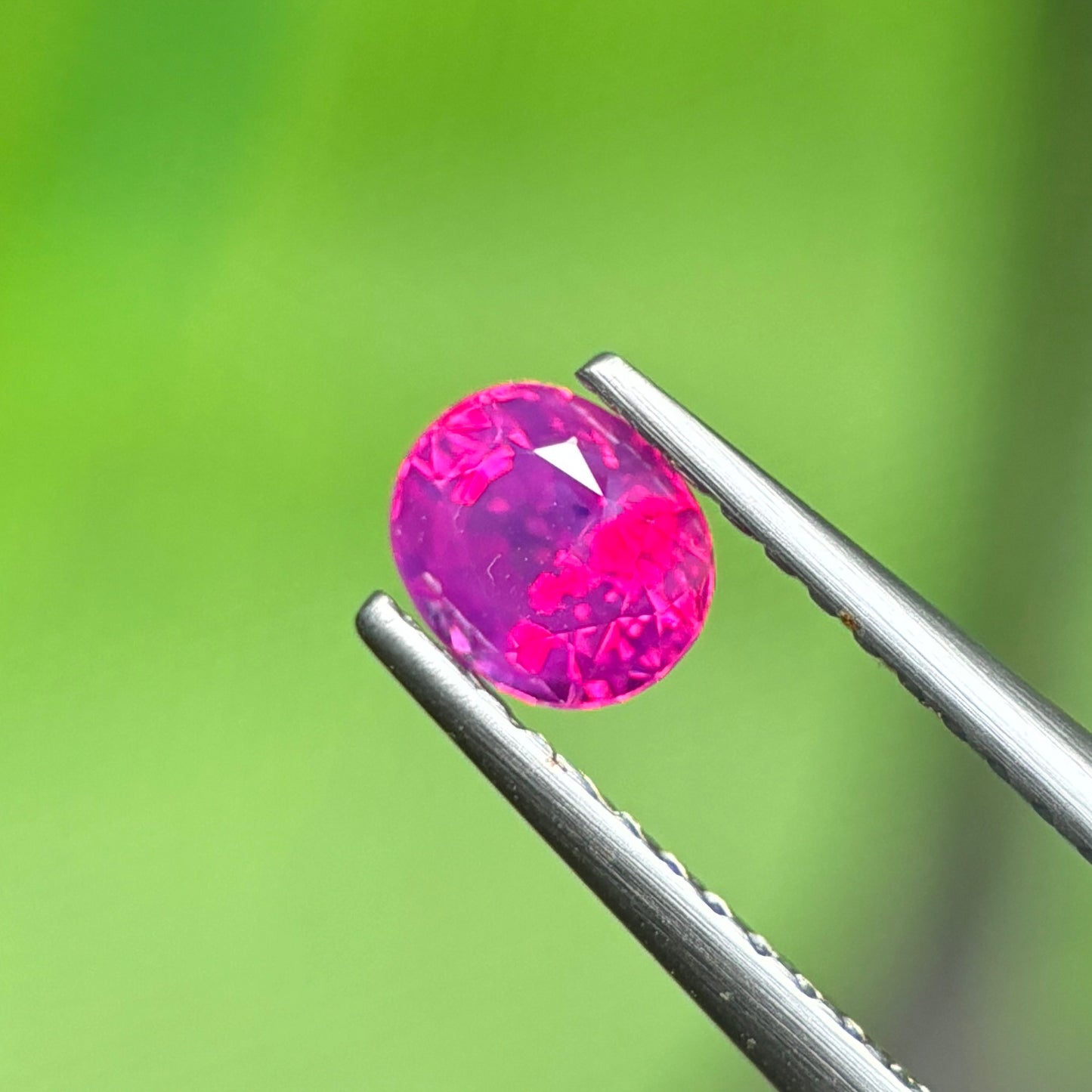 0,56ct Natural Pink Milky Sapphire Vietnam. Cushion Shape. No Treatment Milky Sapphire Luc Yen.