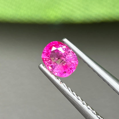 0,38ct Natural Pink Milky Sapphire Vietnam. Cushion Shape. No Treatment Milky Sapphire Luc Yen.