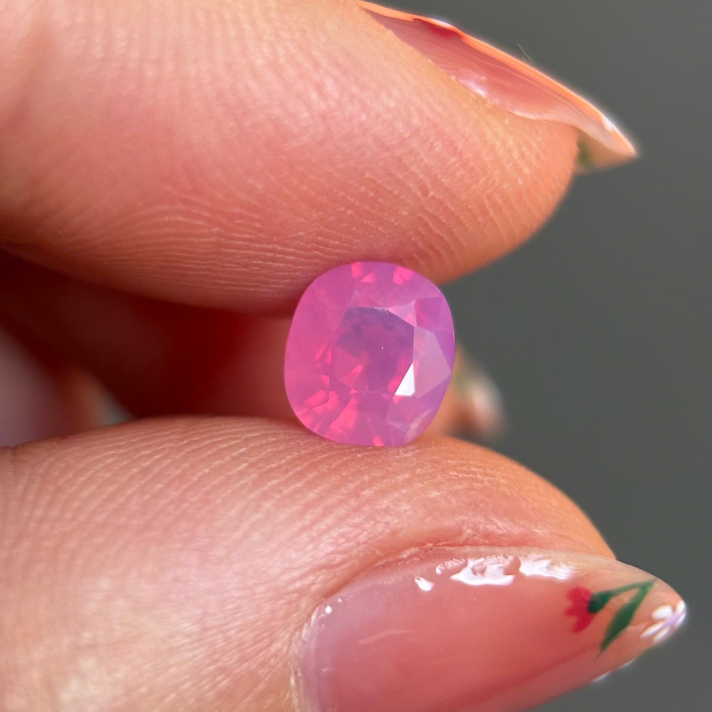 1.2ct Natural Milky Padparadscha Sapphire Vietnam