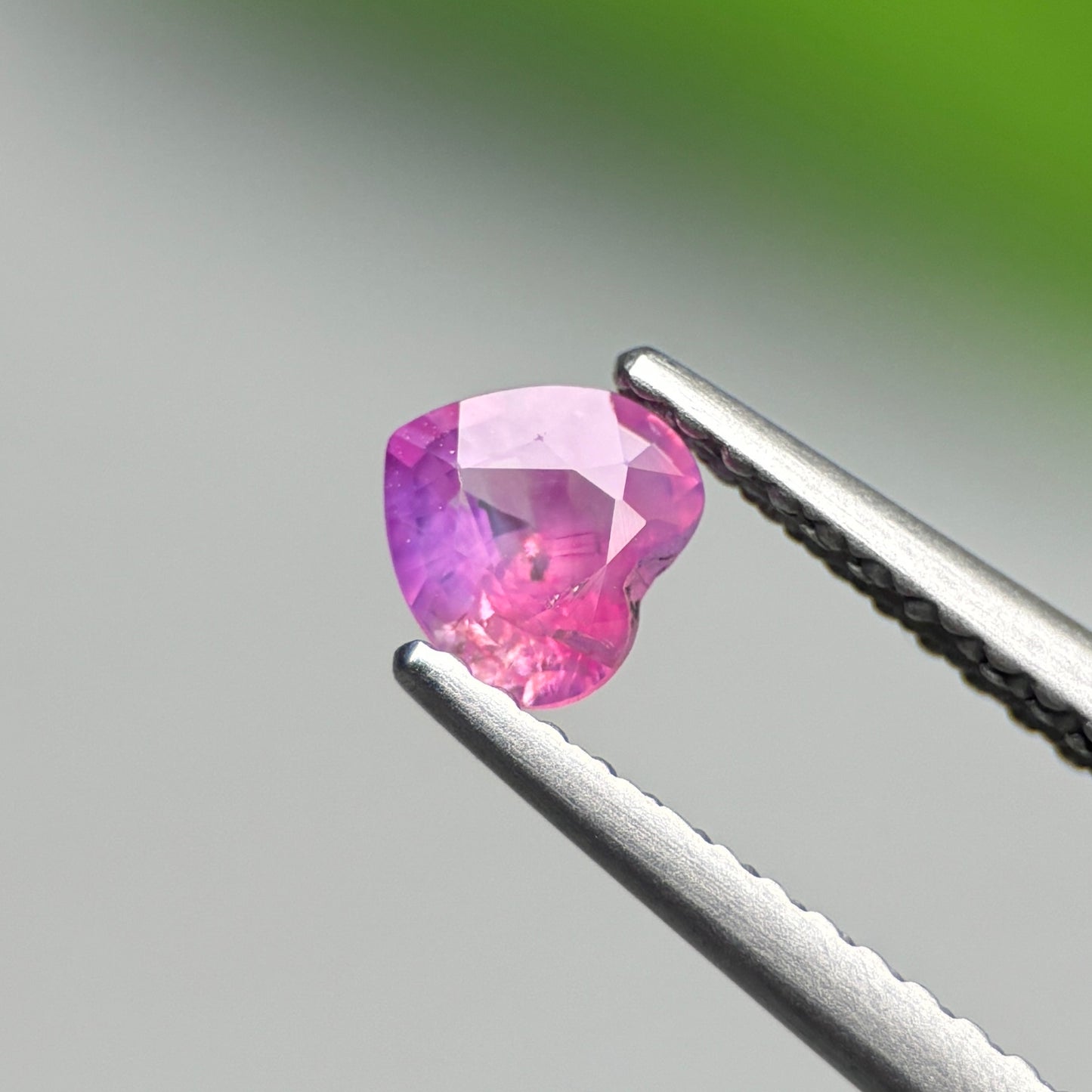 0.39ct Natural Pink Milky Sapphire Vietnam. Heart Shape. No Treatment