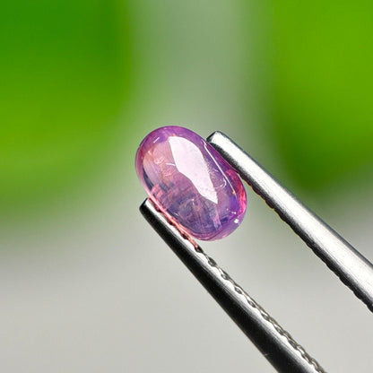 0.66ct Natural Purplish Pink Cacbochon Sapphire Viet Nam. No treatment.