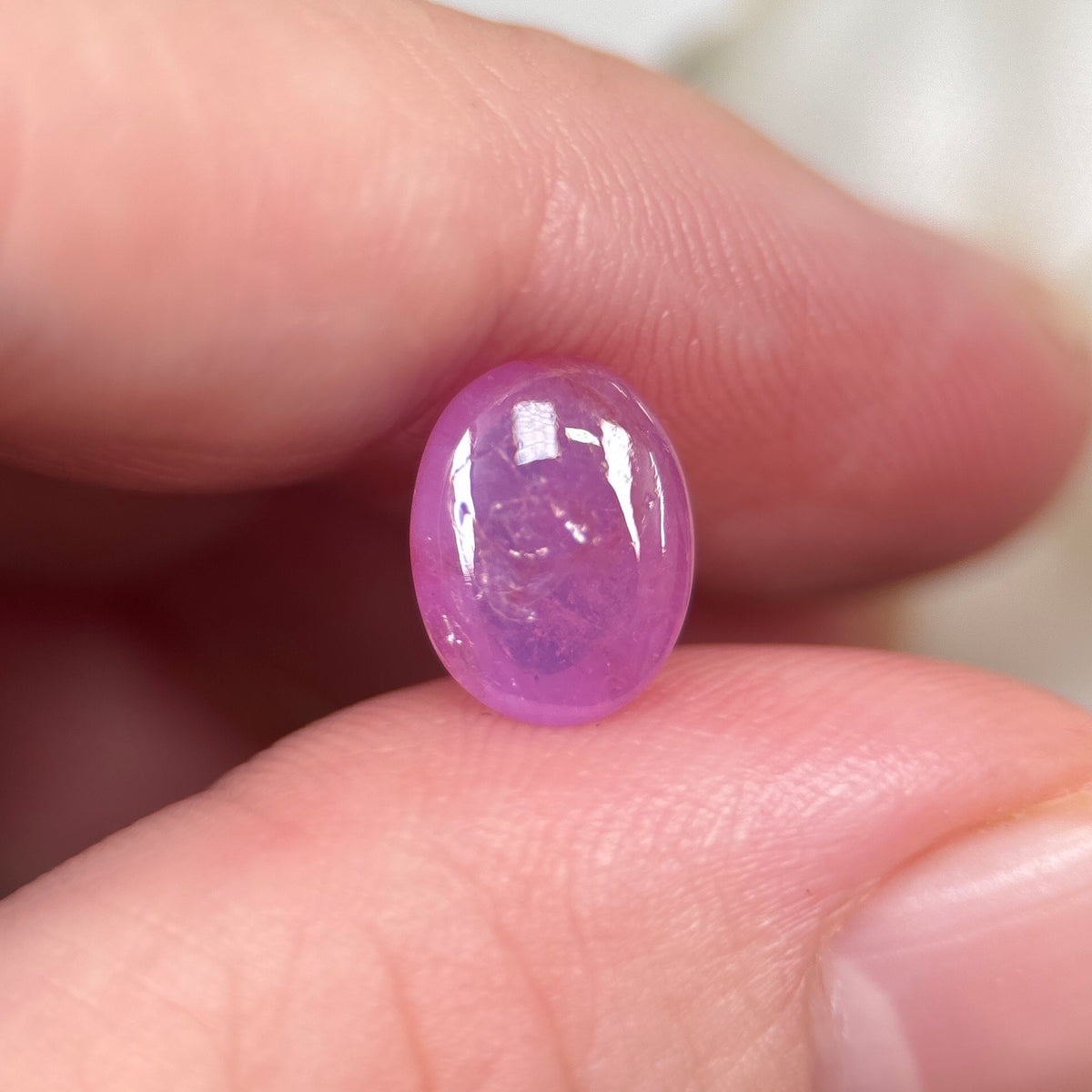 3,29ct Natural Pink Cacbochon Sapphire Viet Nam. No Treatment Sapphire Luc Yen.