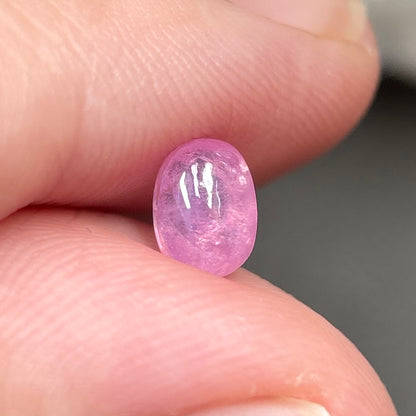 1,24ct Natural Pink Milky Cacbochon Sapphire Viet Nam. No Treatment Sapphire Luc Yen.