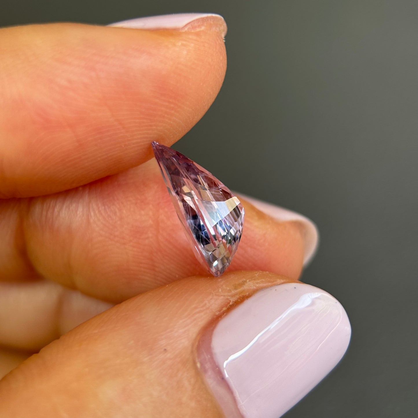 2.23ct Natural Purple Spinel Vietnam. Pear Shape. No Treatment.