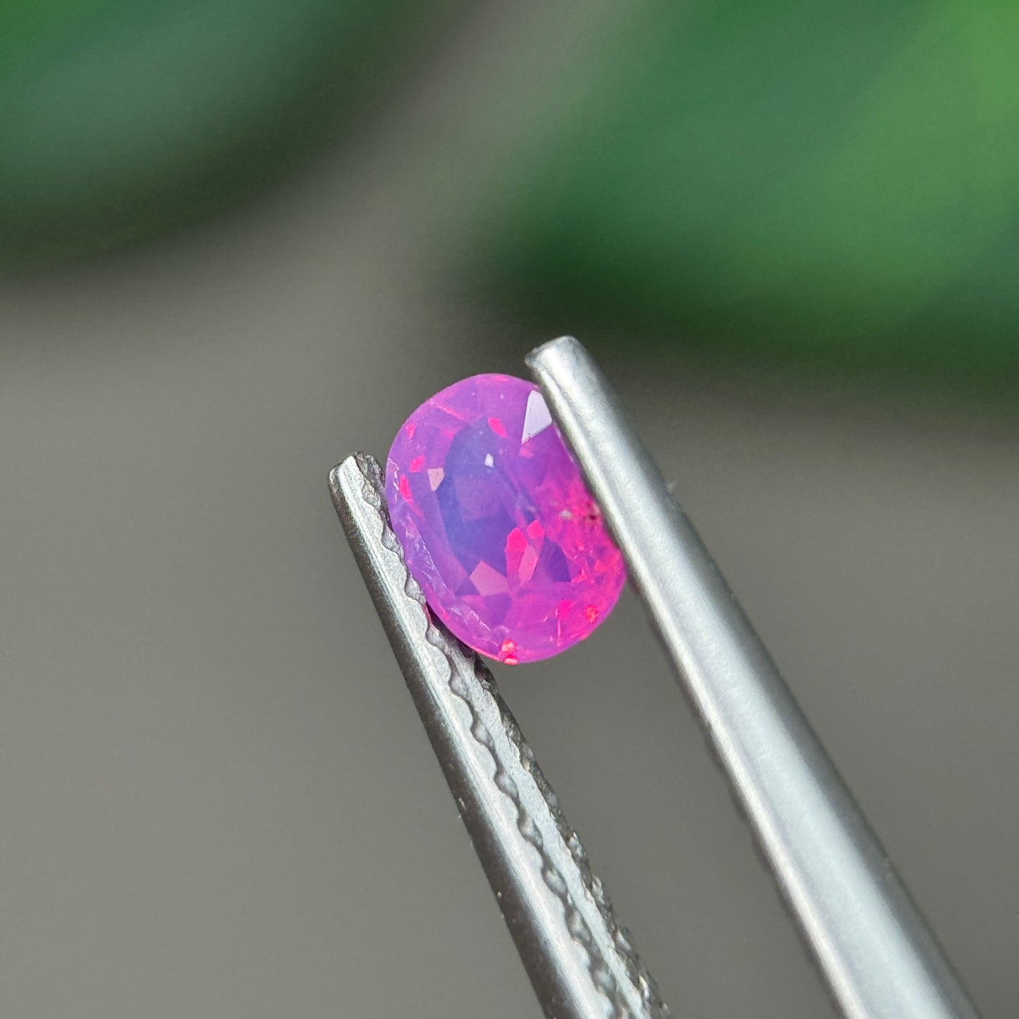 0.35 ct Natural Pink Milky Sapphire Vietnam. Cushion Shape. No Treatment.