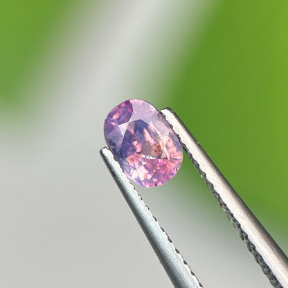 0.74 ct Natural Purple Milky Sapphire Vietnam. Cushion Shape. No Treatment.