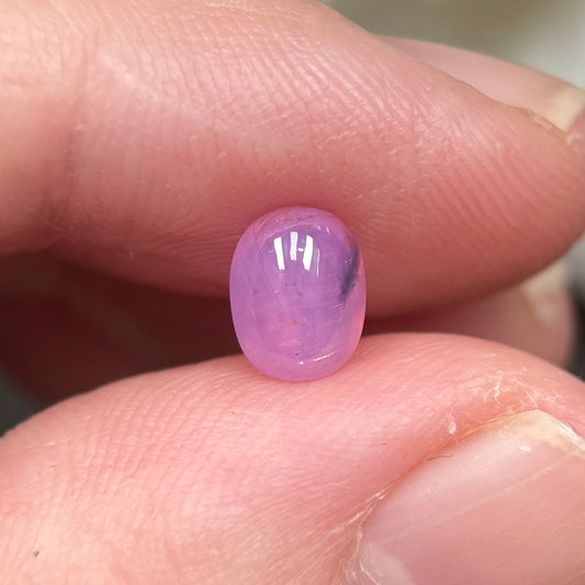 1.32ct Natural Pink Milky Cacbochon Sapphire Viet Nam. No Treatment Sapphire Luc Yen.