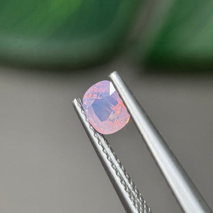 0.69 ct Natural Pink Milky Sapphire Vietnam. Cushion Shape. No Treatment.