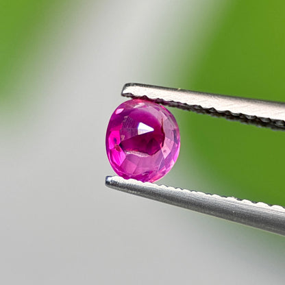 0.59 ct Natural Pink Milky Sapphire Vietnam. Cushion Shape. No Treatment.
