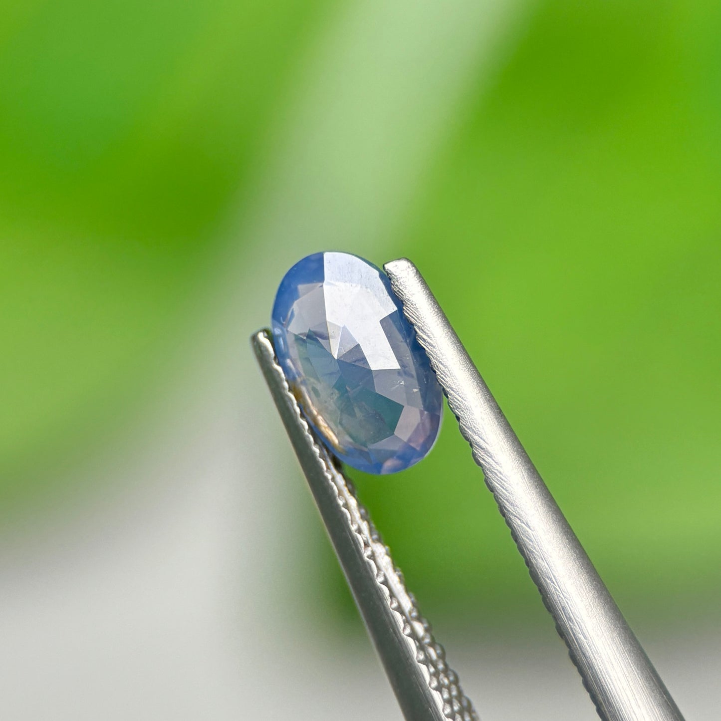 0,73ct Natural Blue Milky Sapphire Vietnam. Cushion Shape. No Treatment Milky Sapphire Luc Yen.