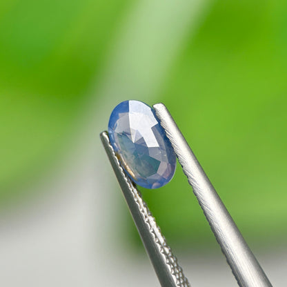 0,73ct Natural Blue Milky Sapphire Vietnam. Cushion Shape. No Treatment Milky Sapphire Luc Yen.