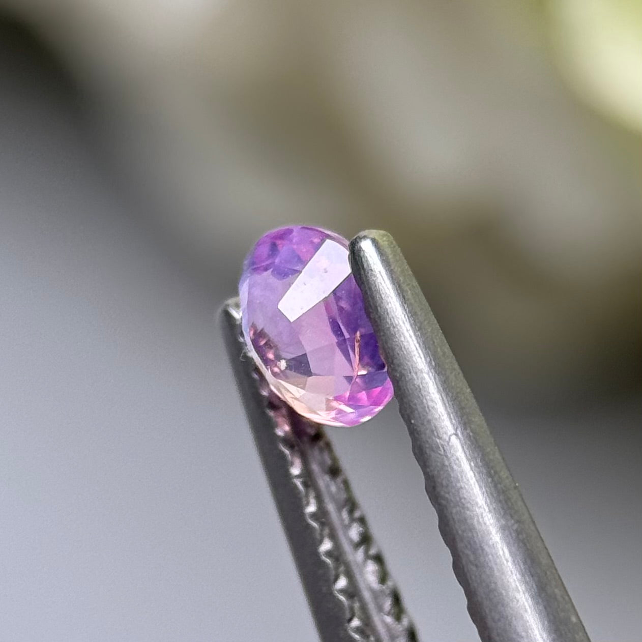 0.41ct Natural Pinkish Purple Milky Sapphire Vietnam.