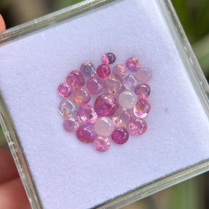 5.92 ct/ 25 Pcs Natural Mix Color Spinel Vietnam. Free Shape. No Treatment.