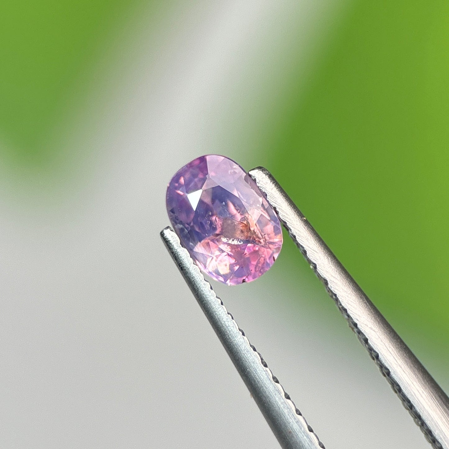 0.74 ct Natural Purple Milky Sapphire Vietnam. Cushion Shape. No Treatment.