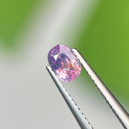 0.74 ct Natural Purple Milky Sapphire Vietnam. Cushion Shape. No Treatment.