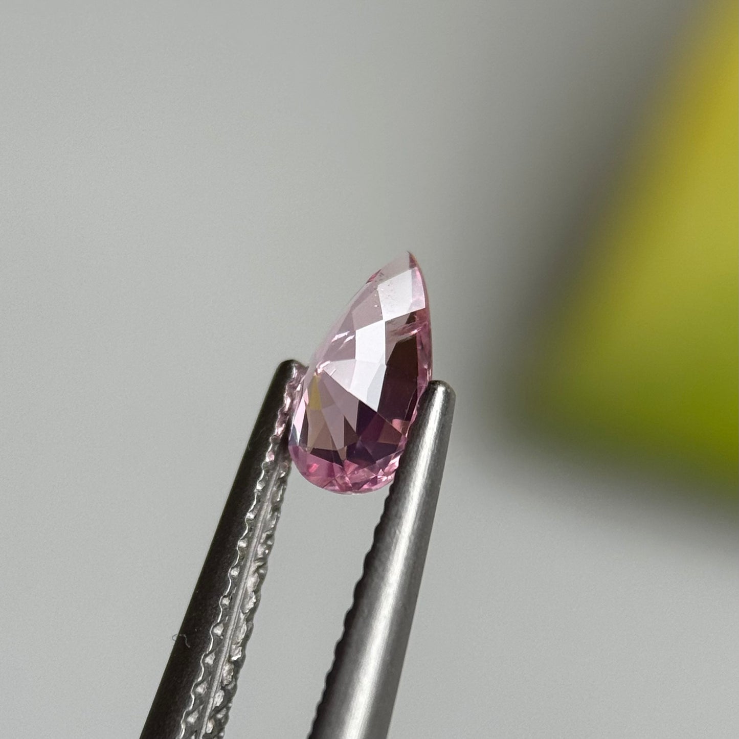 0.67 ct Natural Lite Pink Spinel Vietnam. Pear Shape.