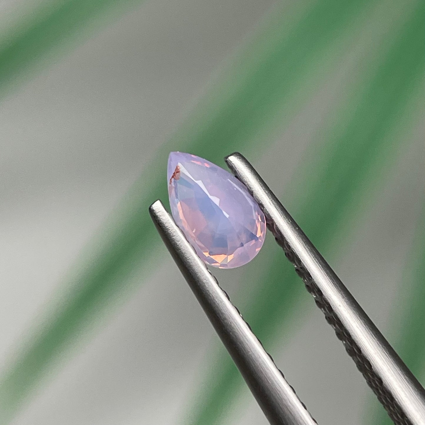 0.48ct Natural Milky Light Orangish Purple Sapphire Vietnam