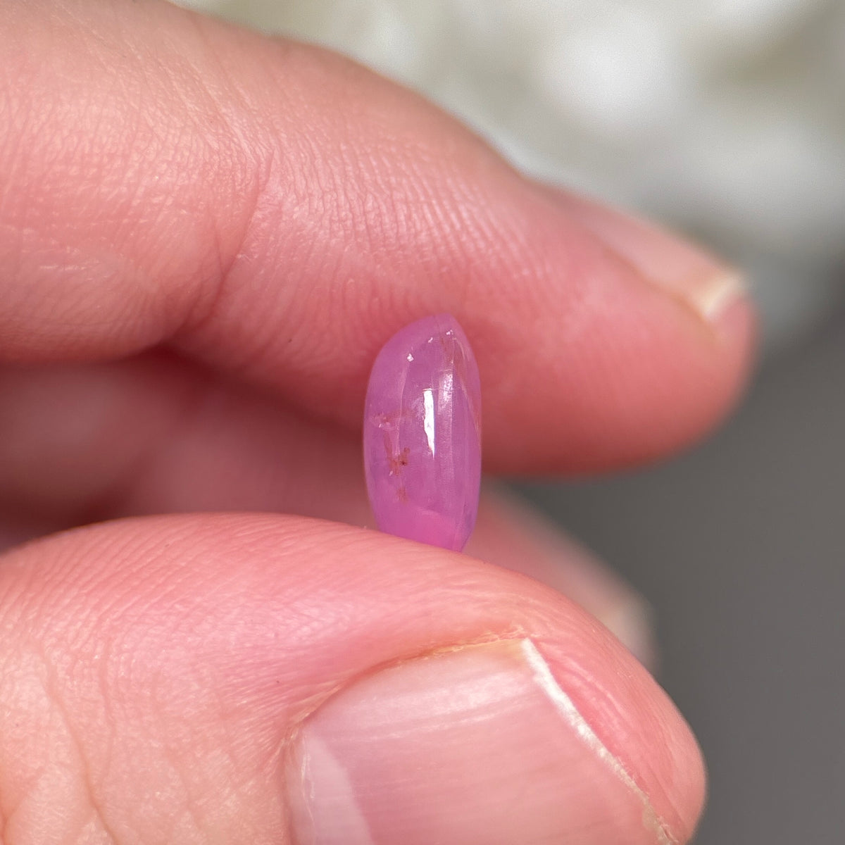 3,18ct Natural Pink Cacbochon Sapphire Viet Nam. No Treatment Sapphire Luc Yen.