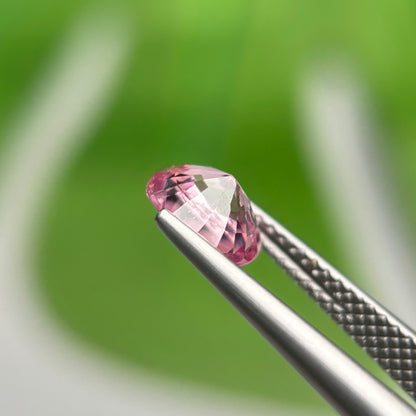 1.35ct Natural Lite Pink Spinel Vietnam. Cushion Shape.