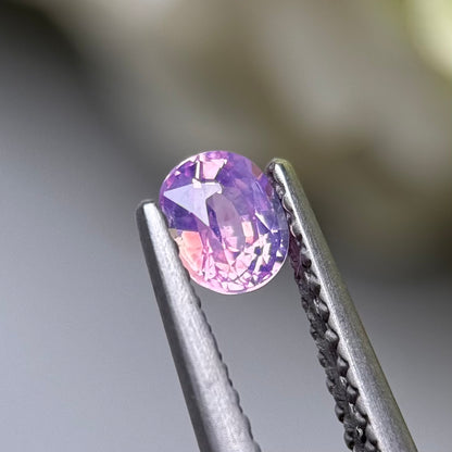 0.41ct Natural Pinkish Purple Milky Sapphire Vietnam.