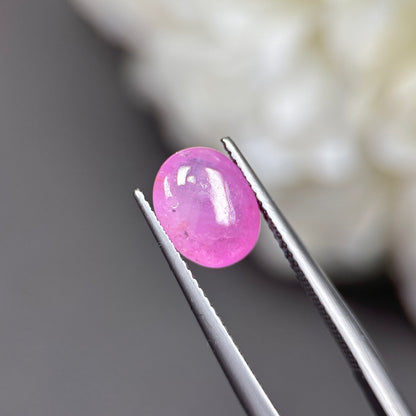 3,73ct Natural Pink Cacbochon Sapphire Viet Nam. No Treatment Sapphire Luc Yen.