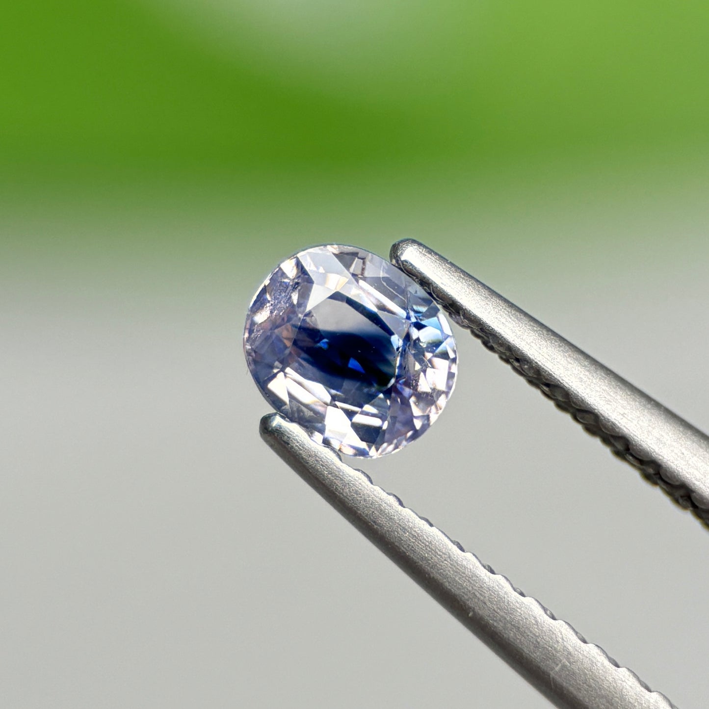0.53 ct Natural Blue-White Sapphire Vietnam. Cushion Shape.