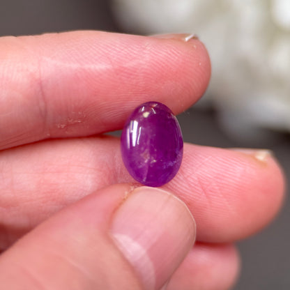 6,36ct Natural Purple Cacbochon Sapphire Viet Nam. No Treatment Sapphire Luc Yen.