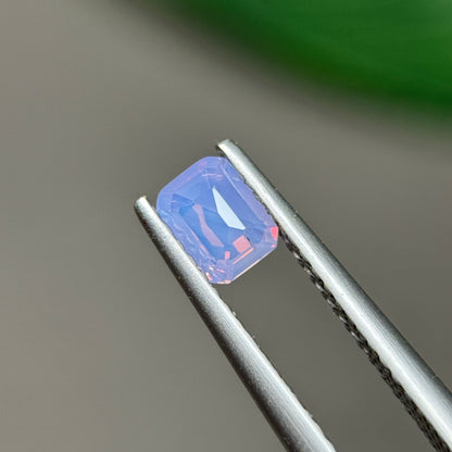 0.44 ct Natural Purple Milky Sapphire Vietnam. Cushion Shape. No Treatment.