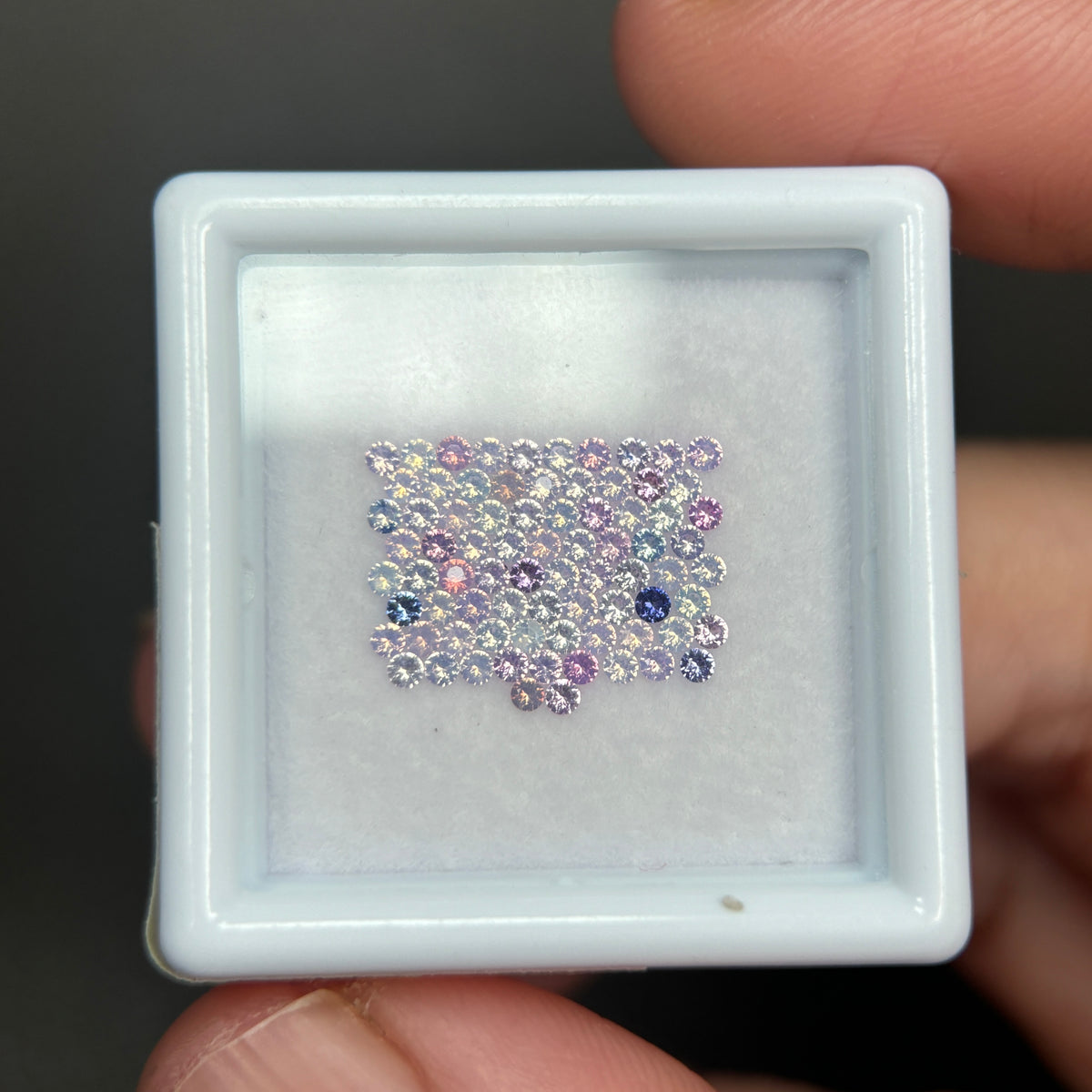 0,88ct/ 78Pcs Natural Sapphire Vietnam, Round Shape, AB Quality, No Treatment Sapphire Luc Yen.