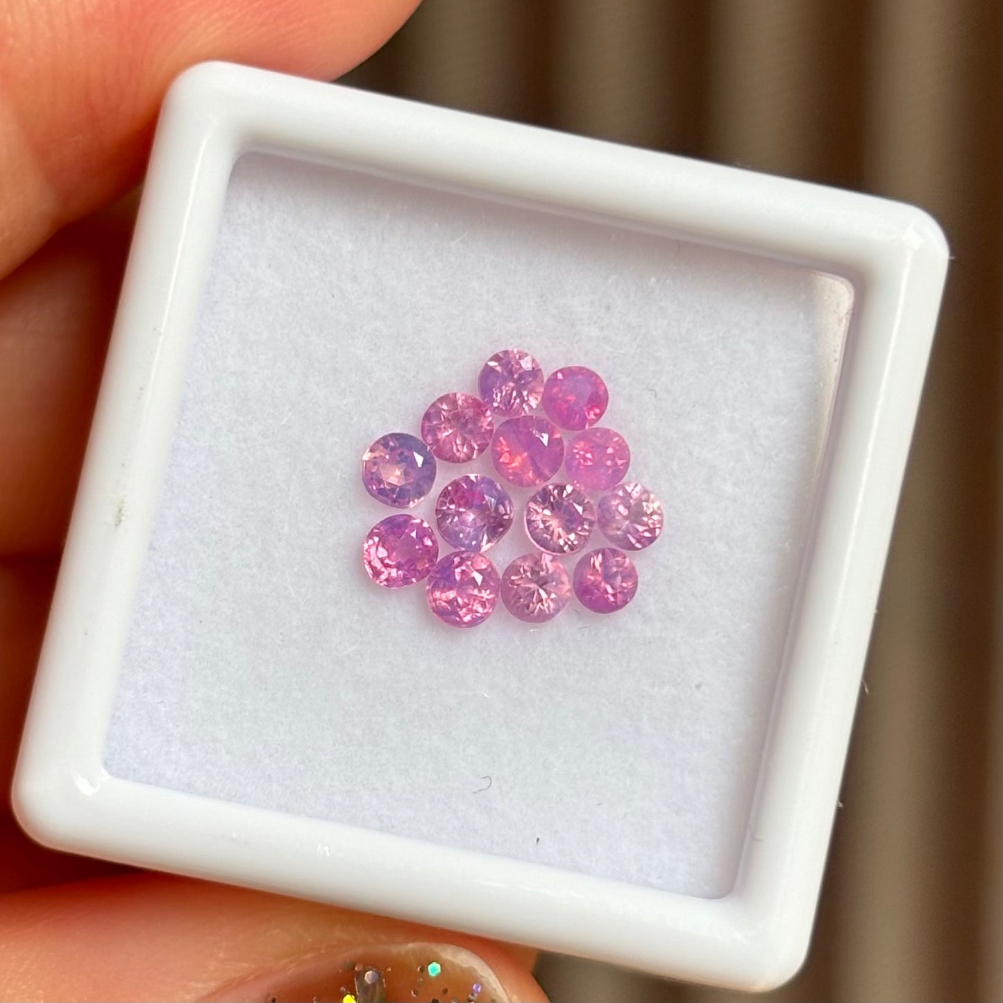 1.17/13Pcs Natural Pink Milky Sapphire Vietnam.