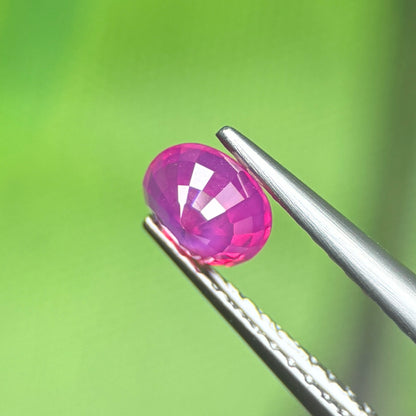 0,56ct Natural Pink Milky Sapphire Vietnam. Cushion Shape. No Treatment Milky Sapphire Luc Yen.