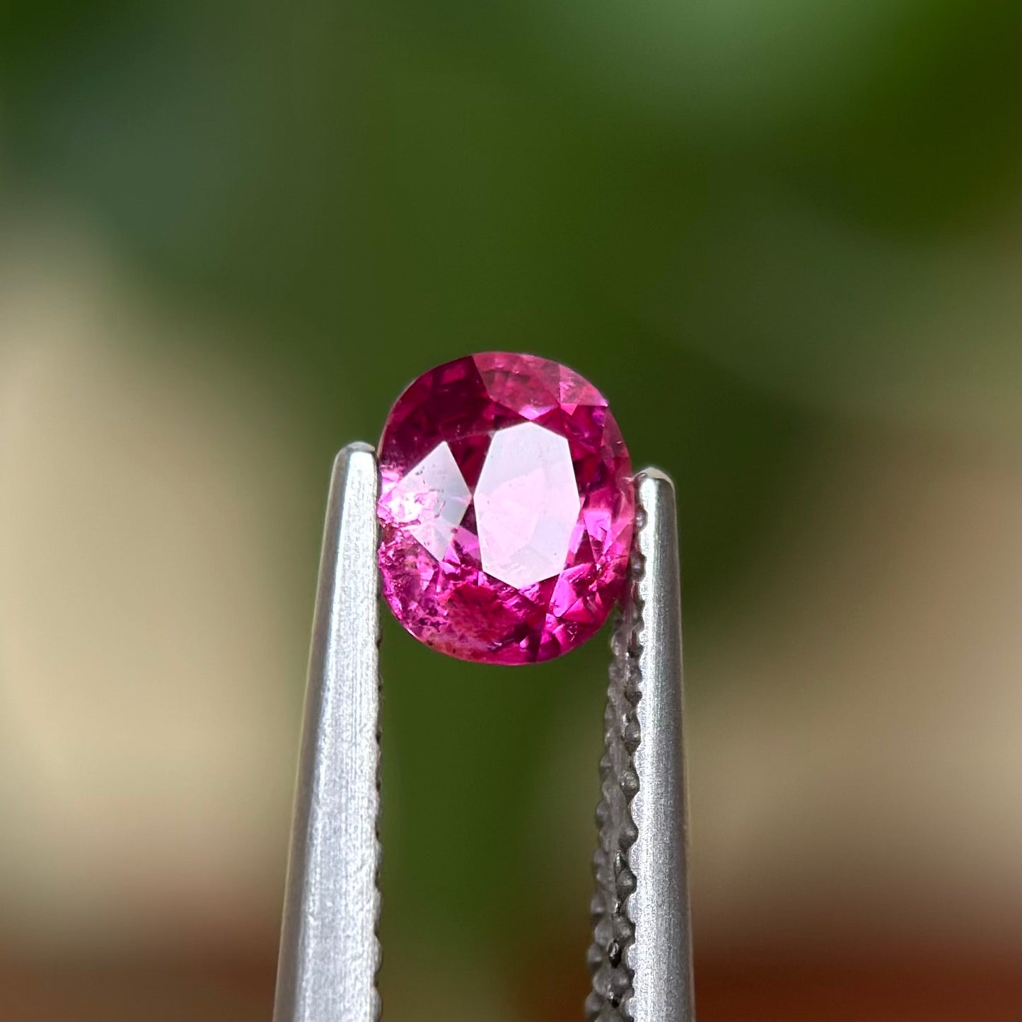 0.76 ct Natural Pink Sapphire Viet Nam. Cushion Shape. No treatment.