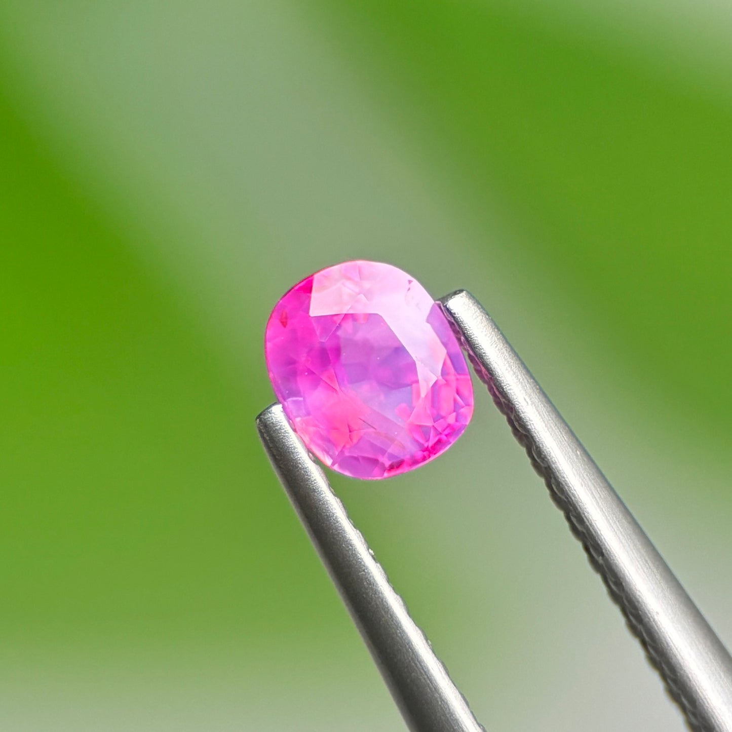 0.50 ct Natural Pink Milky Sapphire Vietnam. Cushion Shape. Unheat.