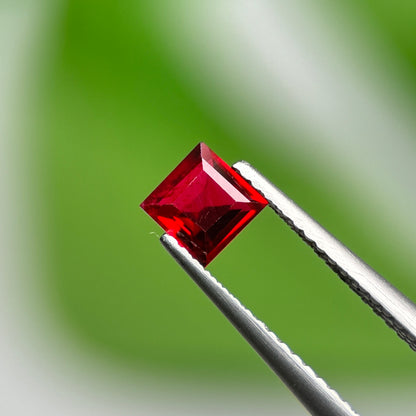 0.61 ct Natural Red Spinel Vietnam. Square Shape. No Treatment