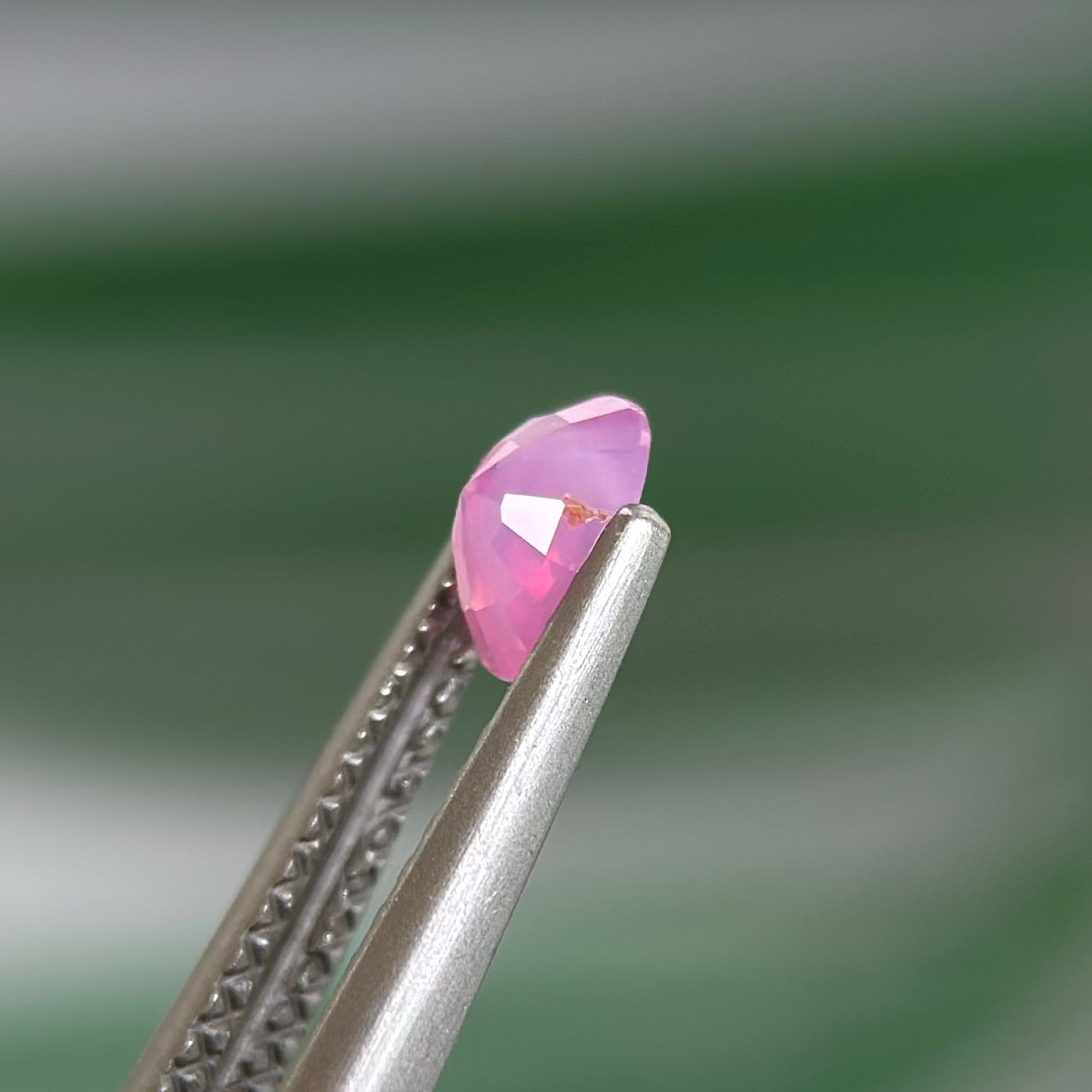 0.45 ct Natural Pink Milky Sapphire Vietnam. Oval Shape. No Treatment.