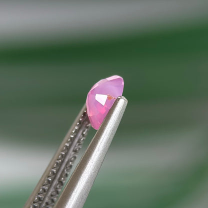 0.45 ct Natural Pink Milky Sapphire Vietnam. Oval Shape. No Treatment.