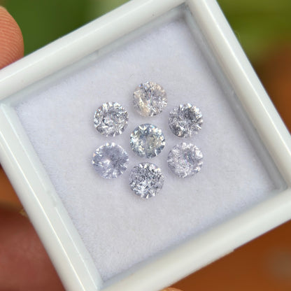 1.99 ct / 7Pcs Natural Spinel Vietnam, Round Shape, No Treament.