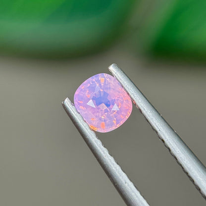 0.55 ct Natural Pink Milky Sapphire Vietnam. Cushion Shape. No Treatment.