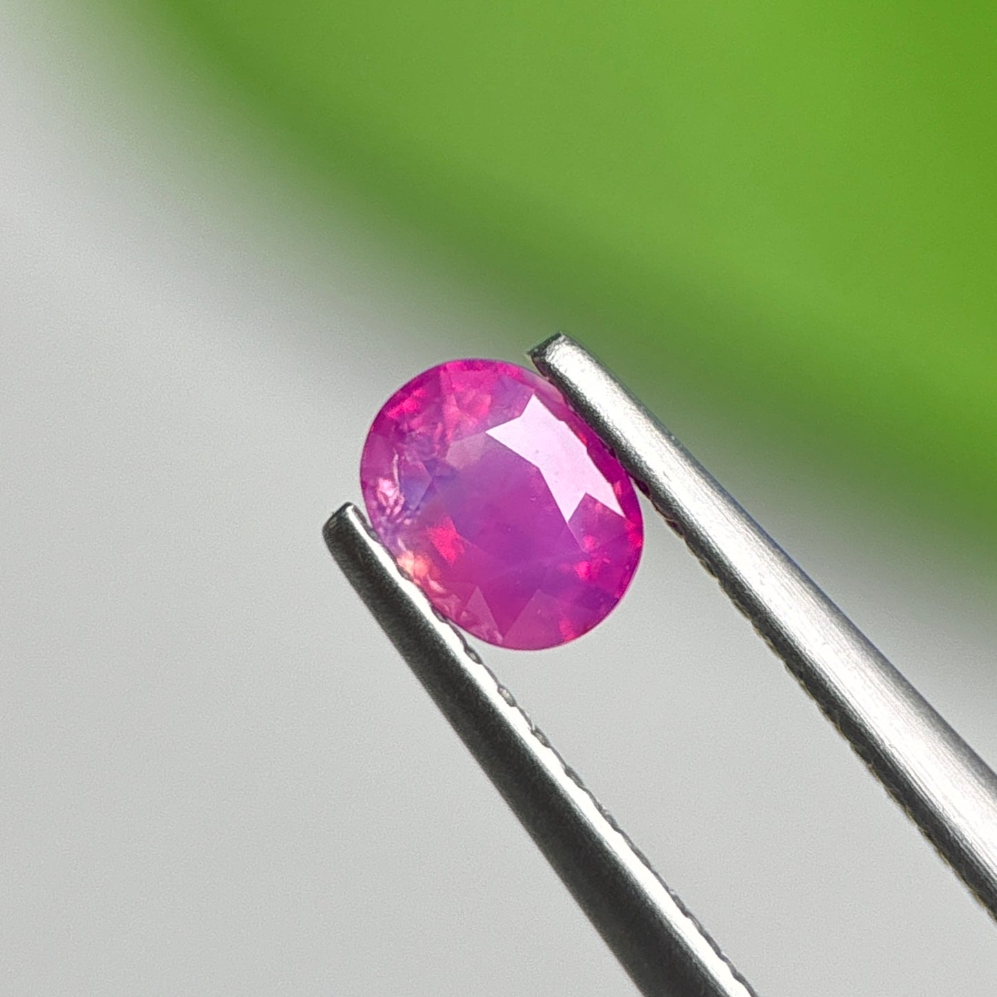 0.49 ct Natural Pink Milky Sapphire Vietnam. Cushion Shape.