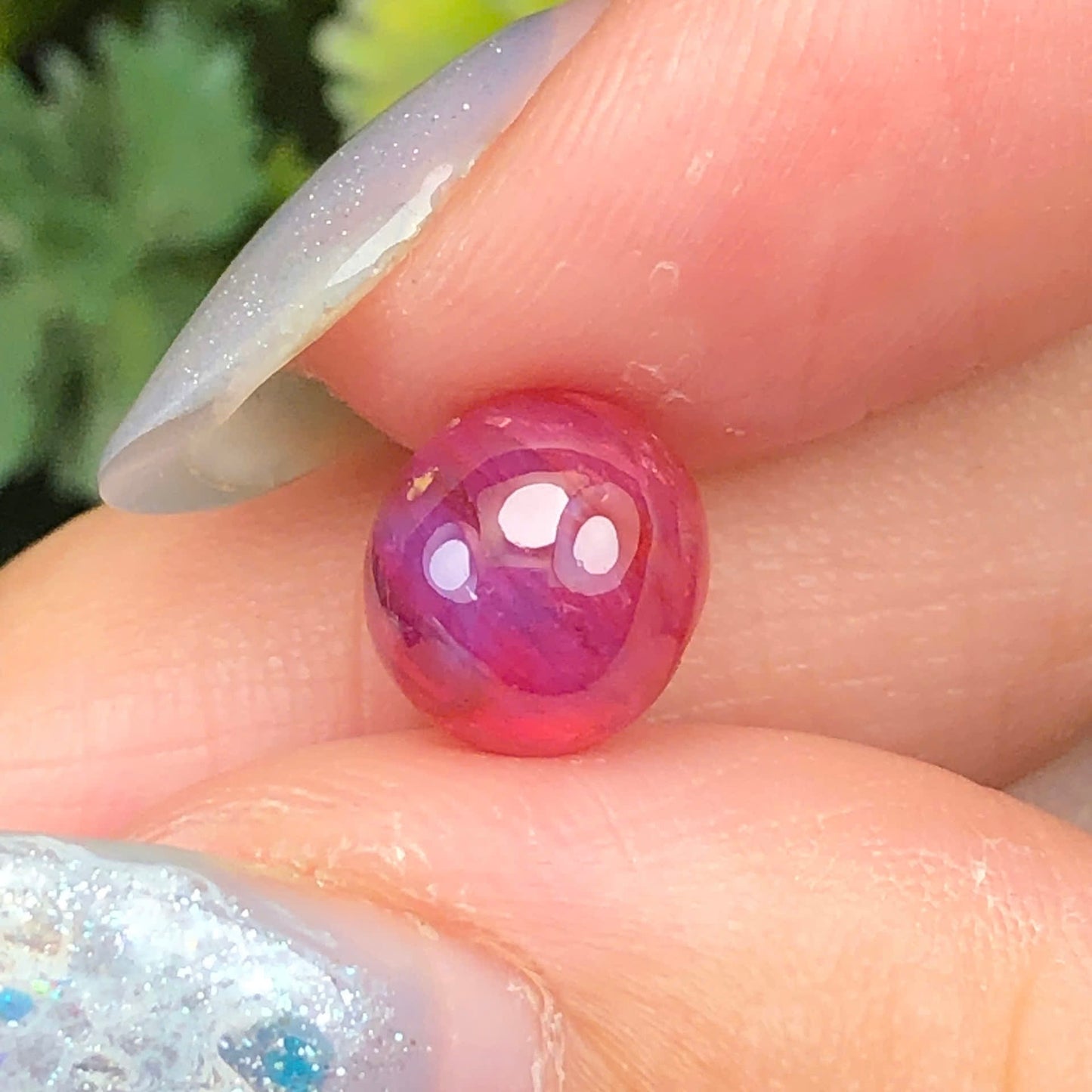3,58ct Natural Pink Cacbochon Sapphire Viet Nam. No Treatment Sapphire Luc Yen.